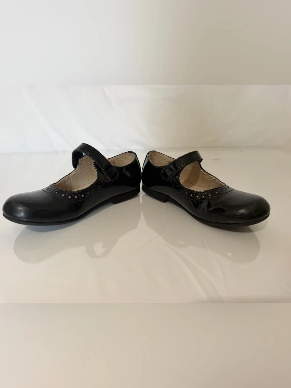 🖤 FootMates Girls Black Patent Mary Jane Dress Shoes | Size 10.5 🖤